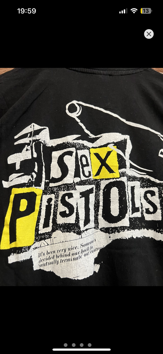 90s Sex Pistols Sid Vicious Vintage Punk Band Tshirt Grail L black