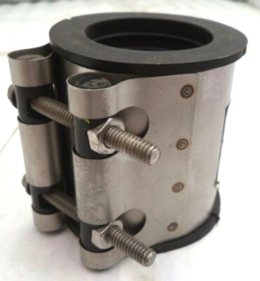 Fernco LowFlex 2in to 1/2in Reducing Coupling w/Steel Band, p/n 2000-250