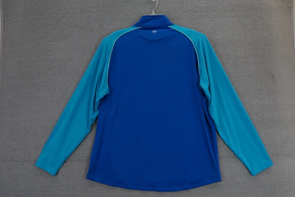 Peter Millar Pullover Mens XL Blue Half Zip Sweater Casual Golf Shirt - Image 3 of 4