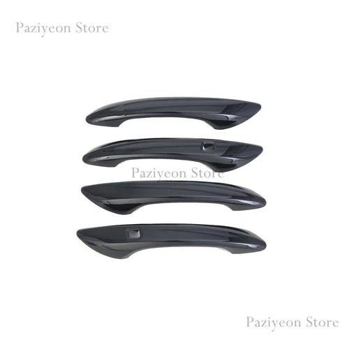 For Hyundai Sonata 2024-2025 Gloss Black Door Handle Cover Trims Strips Overlay