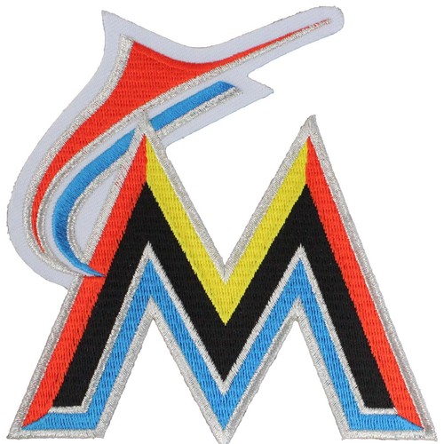 2012 Miami Florida Marlins New 'M' Letter Logo Sleeve Jersey Patch MLB Emblem - 第 1/1 張圖片
