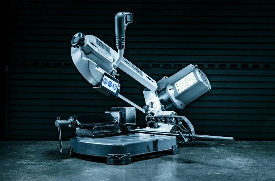 NOLL Metallbandsäge BS-125V 1,0 kW Bandsäge Metall Montagebandsäge max. Ø125 mm