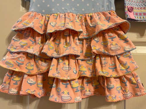 Matilda Jane Set Dream Chasers Piece of Cake Top & Color Time Shorts EUC Size 6 - Picture 3 of 4