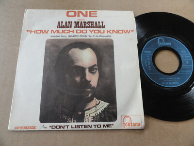 SCHEIBE 45T ONE MIT ALAN MARSHALL '' HOW MUCH DO YOU KNOW ''