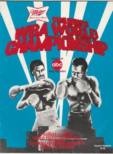 EUSEBIO PEDROZA vs BERNARD TAYLOR ONSITE BOXING PROGRAM OCTOBER 16, 1982 - 第 1/4 張圖片