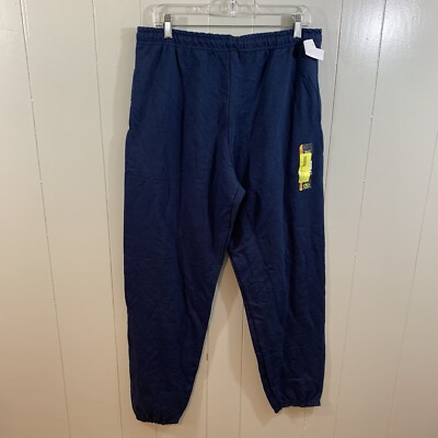 Athletic Works Navy Blue Men's Comfort Lounge Active Wear Sweat Pants L 36 38