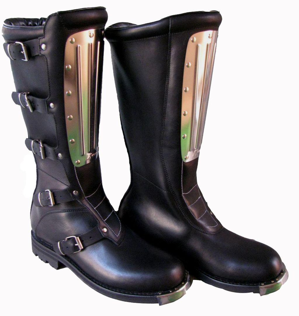 Vaster Moto Motorradstiefel Herren - CE-zertifiziert EN 13634:2017, Leder