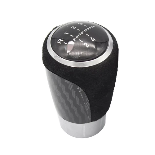 1x Carbon Fiber For Alcantara Shift Knob 6 Speed Weighted for BMW M3 E46 E60 E90 - Picture 16 of 17