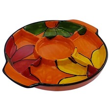 5 Compartment Tapas Serving Dish  21 cm Traditional Spanish Handmade Ceramic