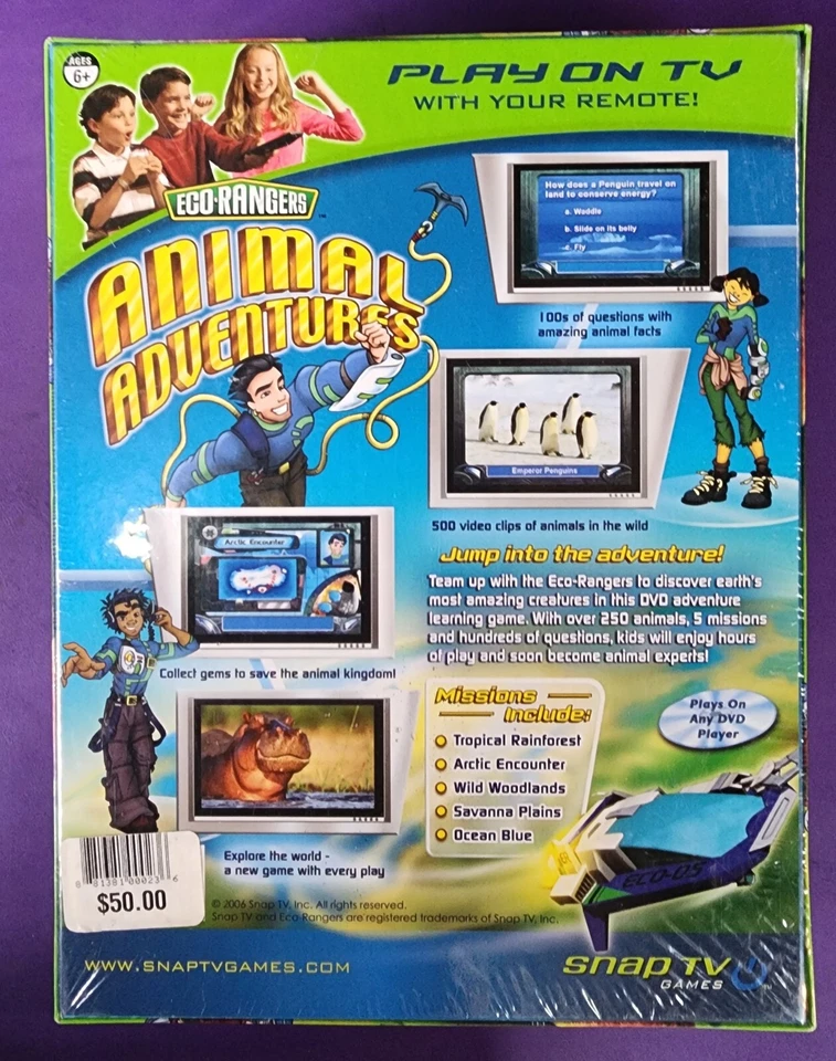 ANIMAL ADVENTURES ECO-RANGERS SNAP TV DVD GAME BRAND NEW SEALED - Image 3 of 3
