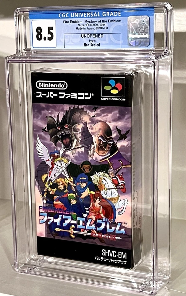 Fire Emblem Monsho no Nazo Super Famicom SNES CGC Graded 8.5 UNOPENED BRAND NEW - Image 2 of 4