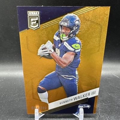 Kenneth Walker III Orange /399 2023 Donruss Elite #64 Seattle Seahawks