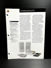 Apple Macintosh 1993 CD Multimedia Kit for PCs Color Catalog Pamphlets Rare