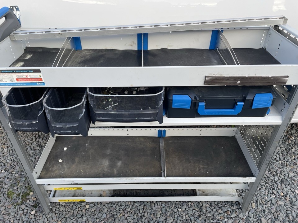 Van Racking Metal Shelving System Lockable Drawers, Assembled Unit ...