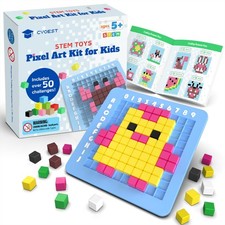STEM Toys Pixel Art Kit for Kids - Arts and Crafts for Boys & Girls - Educati...