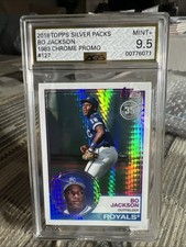 2018 Topps Silver Pack Bo Jackson 1983 Chrome Promo Graded 9.5