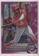 2022 Bowman Chrome Prospects Fuchsia Refractor 181/199 Roismar Quintana 0fz3