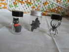 cat, bat, and spider w/ glow in the dark parts in bottles, up to 2.75" tall — photo 6