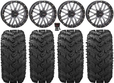 System 3 ST-3 20'' Wheels Gunmetal 30'' Reptile Tires Can-Am Commander Maverick