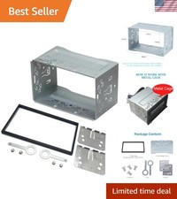 Double DIN Stereo Installation Kit: Metal Cage and Frame for Secure Fit