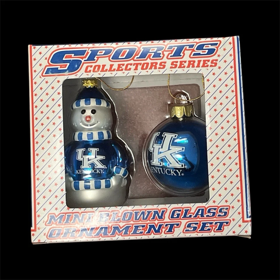 Kentucky Wildcats muñeco de nieve árbol de Navidad adorno NCAA, en embalaje original Foto 2 de 4