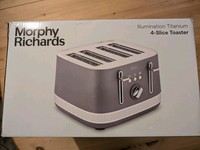 Morphy Richards Illumination 4-Slice Toaster Titanium Stainless Steel