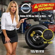 Set 💥 Platzsparend Notrad Volvo XC90 2002–2026 18” – 5 Löcher – Dot 2025