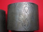 NATIVE AMERICAN KISSING OTTERS ENGRAVED INDIAN ARM BANDS RARE ORIGINAL SET HB EX — photo 5
