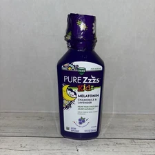 VICKS PURE Zzzs Kidz, Liquid Melatonin Sleep Aid Chamomile & Lavender exp 11/25