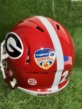 🏈 🦴🏟️ U of Georgia Bulldogs - Orange Bowl - Red Riddell Speed helmet