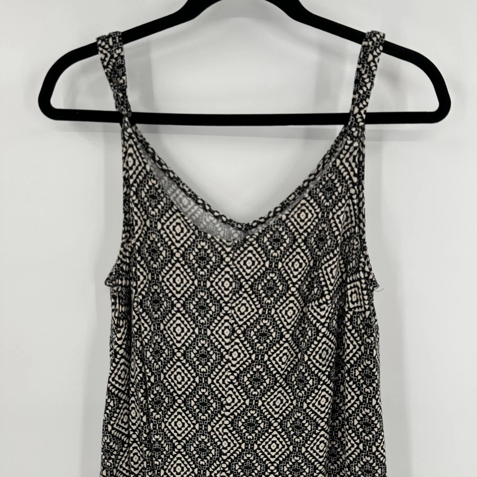 Torrid макси платье женщин 2 черный белый геометрический принт супер мягкий вязаный Summer - Изображение 2 из 4