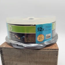 HP 52x LightScribe 700MB 80-Minute CD-R Media - 25 Pack (LCR0041M)