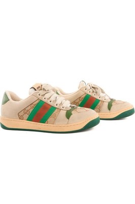 GUCCI ECRU KINDER JUNGEN SNEAKER EU 34,5 UK 2,5 US 3,5