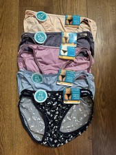 NWT FREE SHIP 5 Size 7 L Vanity Fair Illumination String Bikini Panties 18108