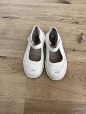 L  Amour Classic White Leather Mary Janes Girls Shoes. Sz13