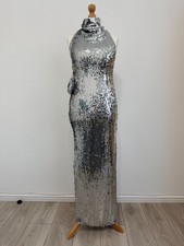 Magda Butrym H&M,Sequined Rose Appliqué Maxi Dress