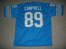 Unsigned DAN CAMPBELL Custom Detroit Sewn Football Jersey Sizes S-3XL All Colors