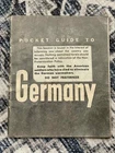 WW2 WWII US Army Military Soldiers Pocket Guide to Germany Guide Book 1944