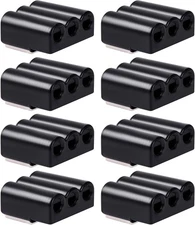 8Pcs Deer Whistles Three-Horn Whistle for Car 8 Pack G, Black 