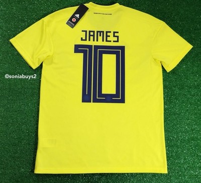 Adidas Men's JAMES Colombia Home Soccer Jersey, CW1526, Yellow