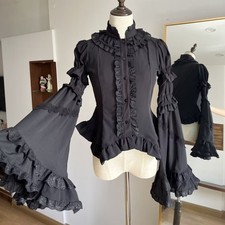 Camicia elegante donna gotica Lolita camicia top classico dolce giapponese