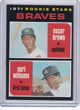 1971 Topps Baseball #52 Braves Rookies - Oscar Brown / Earl Williams RC