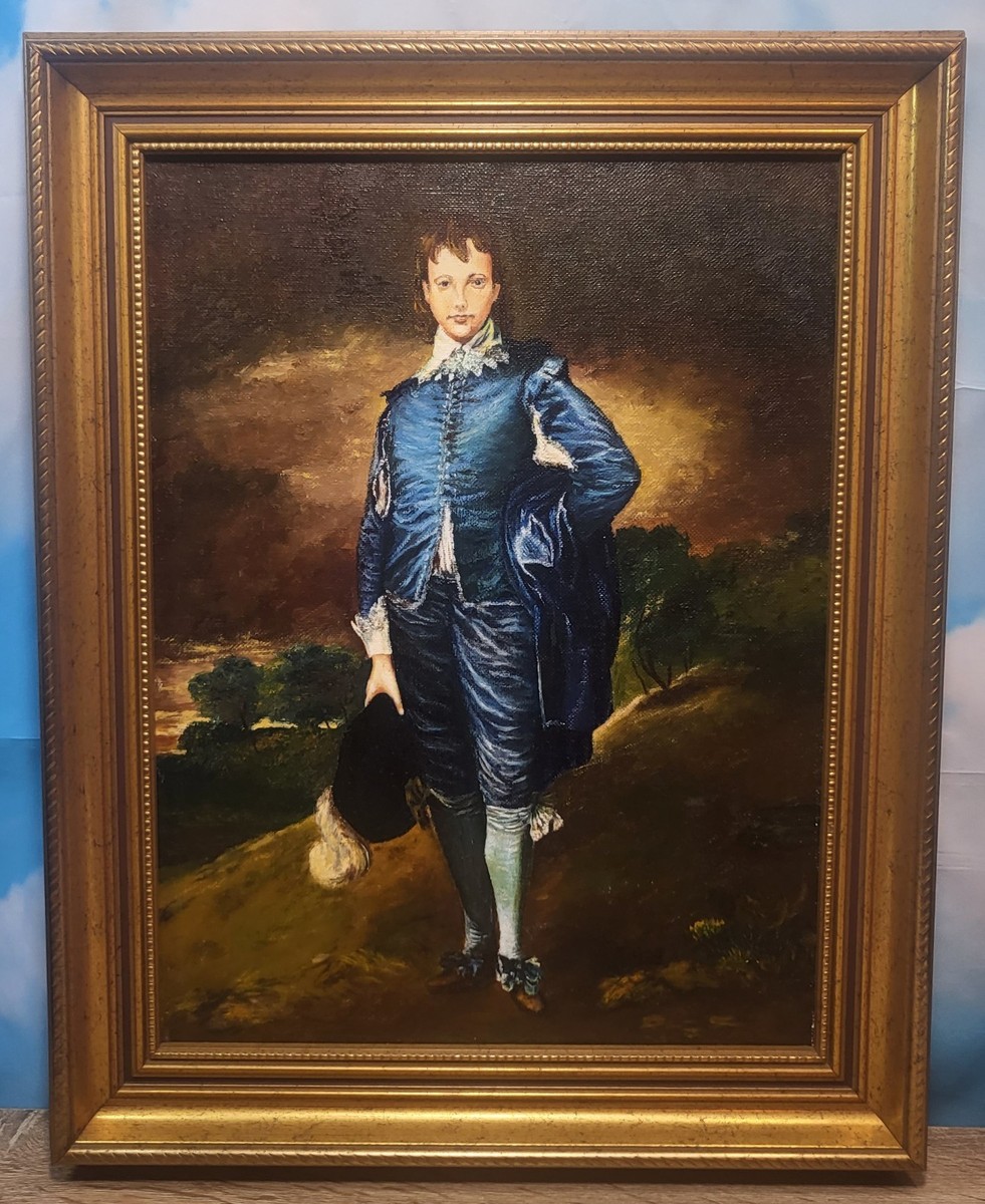 The Blue Boy Thomas Gainsborough Portrait Copy Reproduction Oil