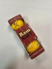 3 BALLS 1 SLEEVE Vintage NEW Golden Ram MARK V Yellow Golf Balls