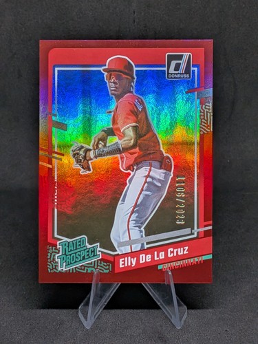 Elly De La Cruz [Red] #57 2023 Panini Donruss card