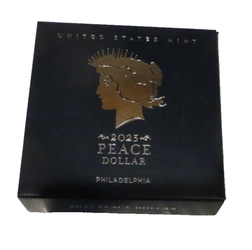 2025 Peace Silver Dollar Uncirculated Coin from Philadelphia mint