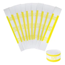 Self-Adhesive Blank Currency Straps Money Bands Bill Wrappers for Cash
