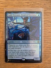 Lady Octopus, Inspired Inventor Foil MTG Marvel SPM 35 Rare Legendary Creature