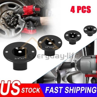 4Pcs Low Profile Impact Socket Adapter Set Drive Ratchet Adapter Set Magnetic