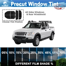 PreCut 2Ply Window Tint Film Kit For 2007-2010 Ford Explorer 4 Door Sport Trac
